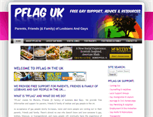 Tablet Screenshot of pflag.co.uk